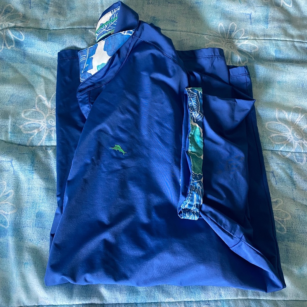 Tommy bahama NWOT Blue polo short sleeve shirt